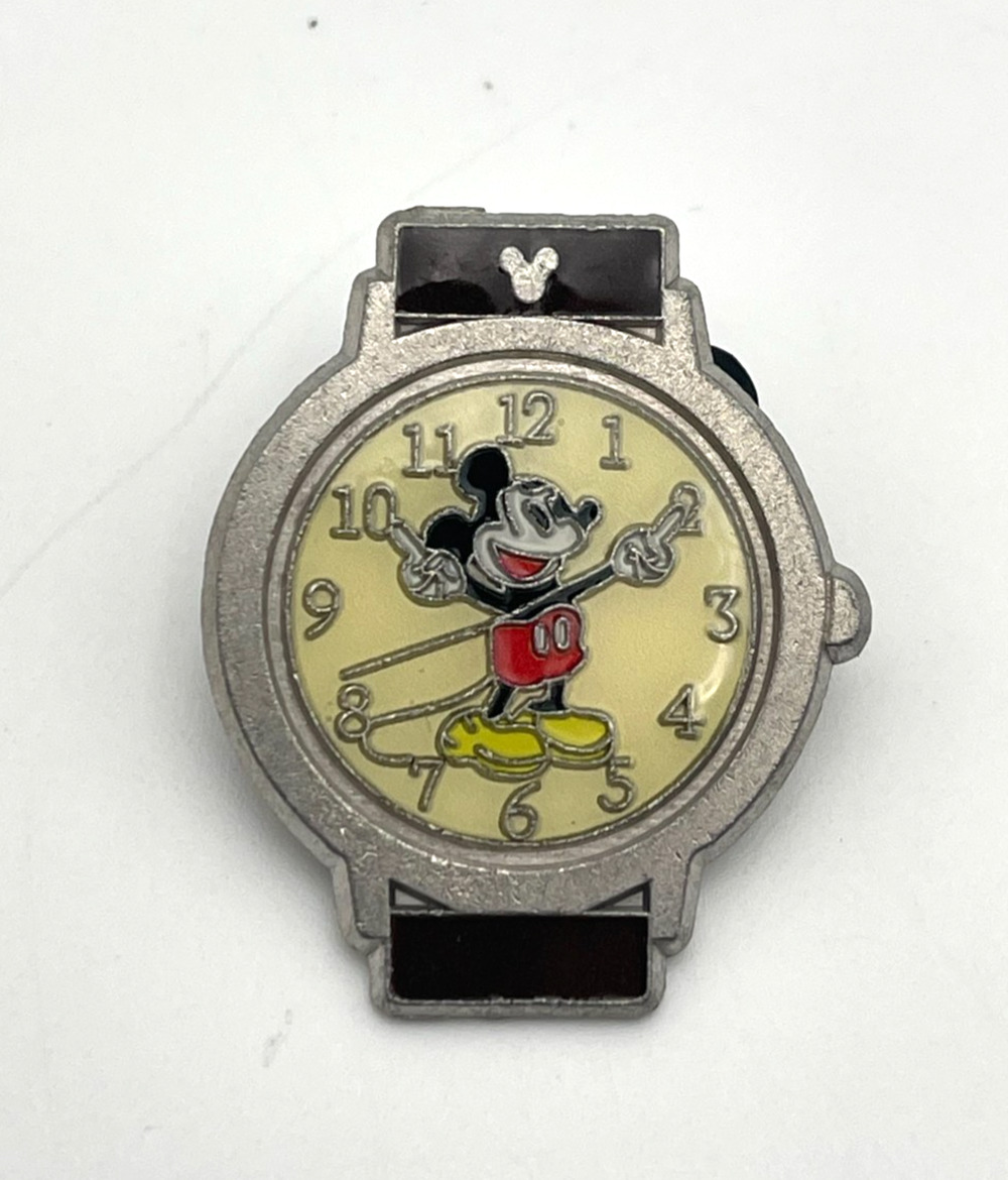 Disney Mickey Mouse Wrist Watch Clock Trading Pin Walt Disney World